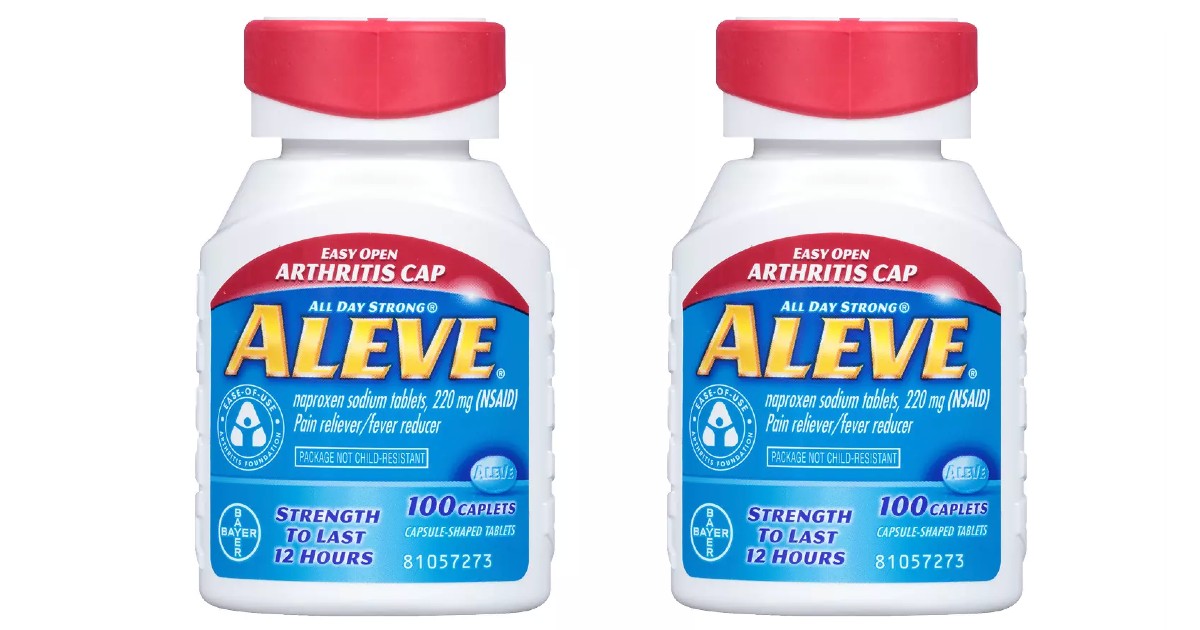 Aleve Pain Reliever Caplets 100-ct ONLY $5.99 at Walgreens