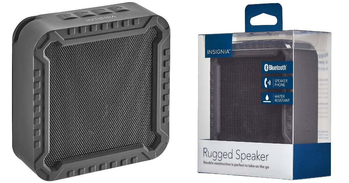 Insignia Rugged Portable Bluetooth Speaker ONLY $7.99 (Reg $20)