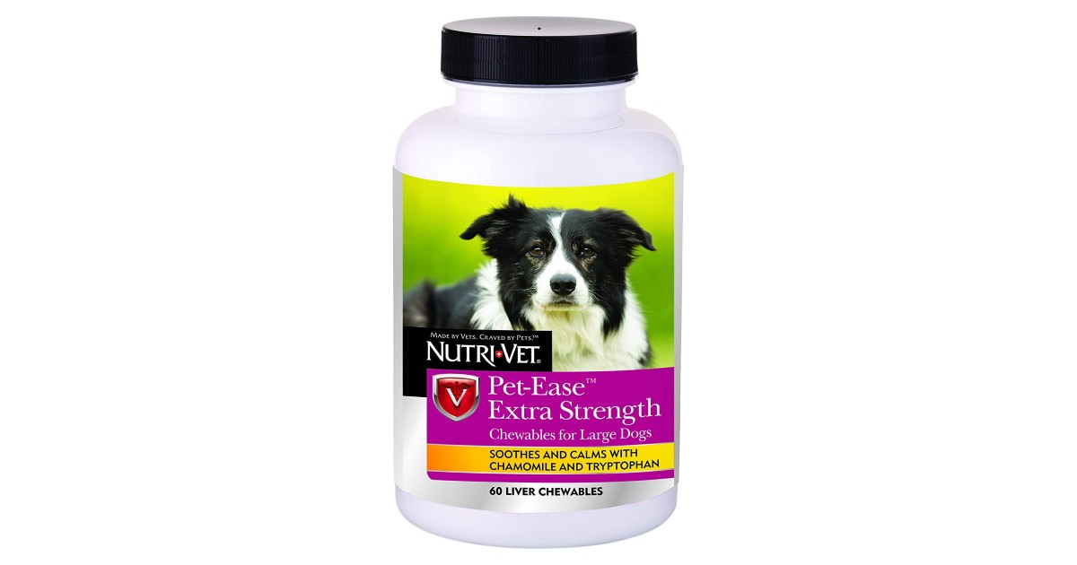 Nutri-Vet Wellness Pet-Ease Chewables 60-Ct $5.47 (Reg. $12)