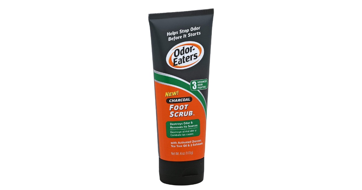 Odor Eaters Charcoal Foot Scrub on Amazon