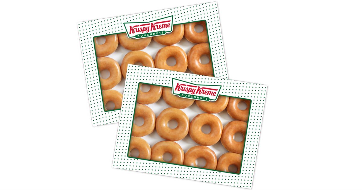 TWO Krispy Kreme Original Glazed Dozens