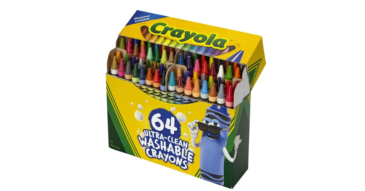 Crayola Washable Crayons 64-Count ONLY $6.48 (Reg. $12)