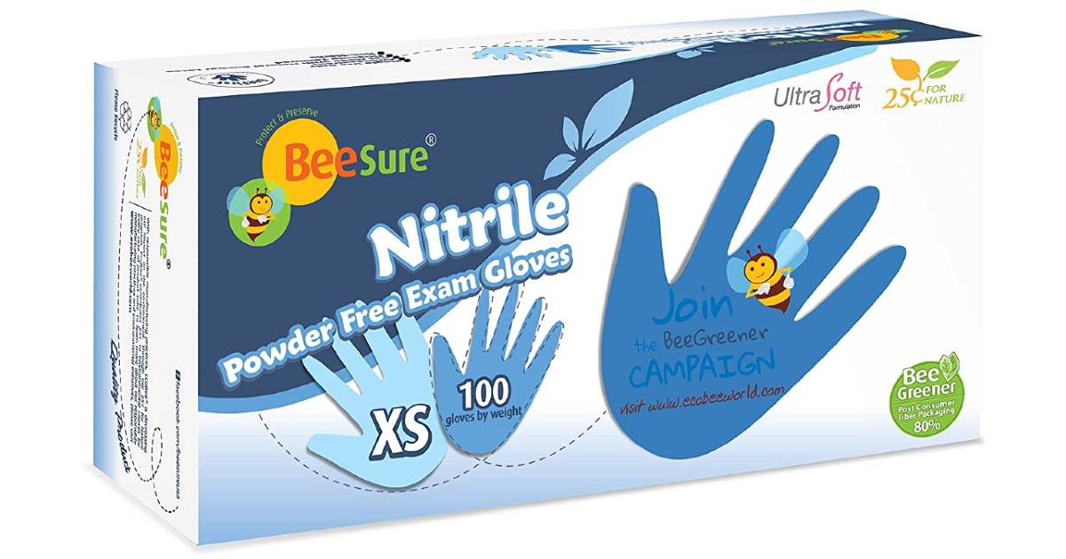 Nitrile Exam Gloves 100-Count ONLY $7.92 Shipped on Amazon