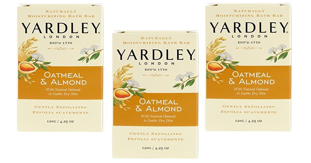 Yardley Oatmeal & Almond Bar Soap ONLY $0.90 at Amazon (Reg $6)