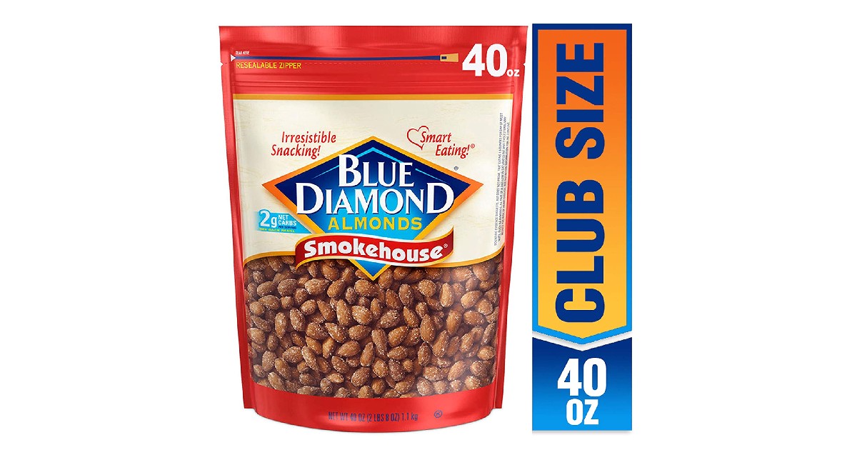 Blue Diamond Almonds 40-Ounce ONLY $7.68 Shipped