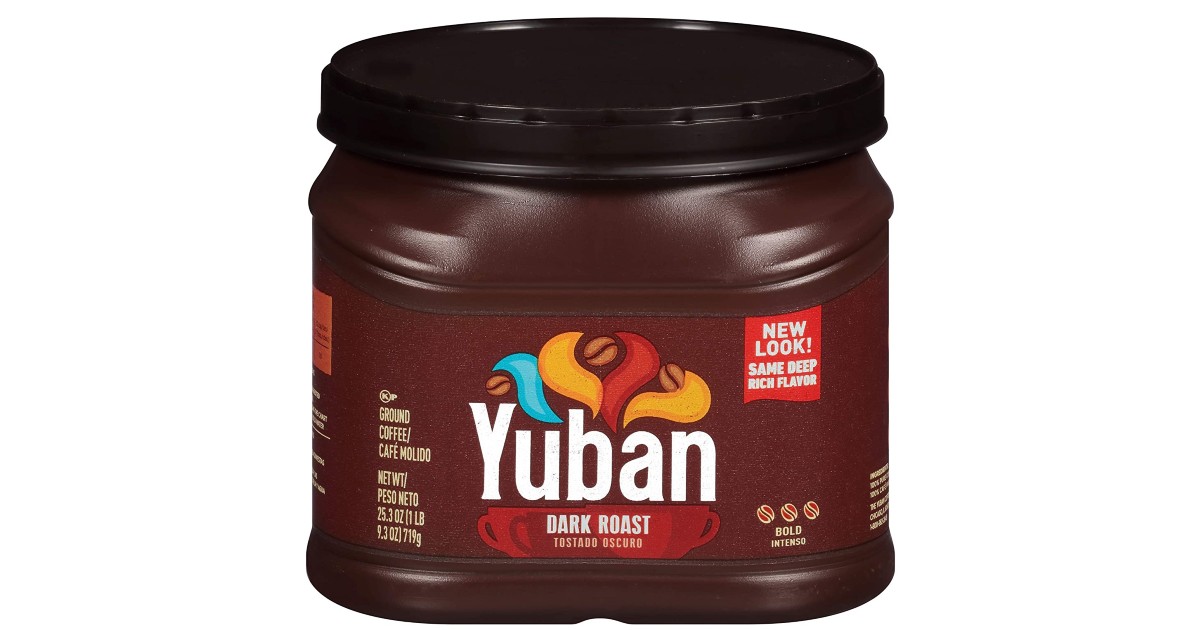 Yuban Dark Roast Ground Coffee Canister Only $5.97 Shipped