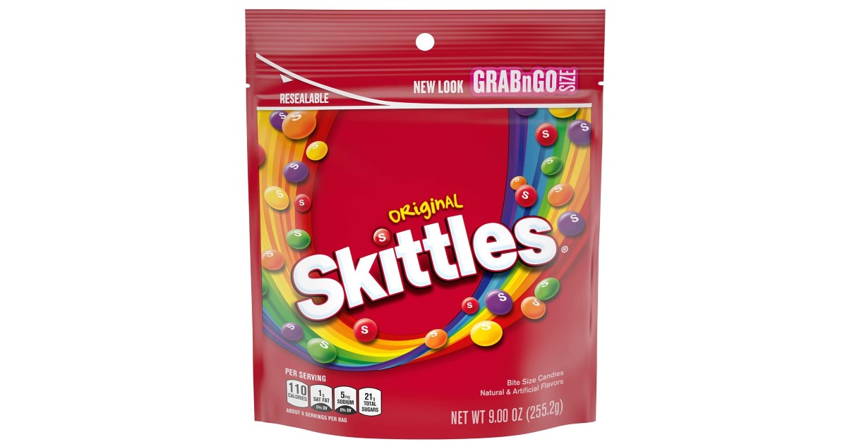 Skittles Original Candy 9-oz Bag ONLY $2.08 Shipped