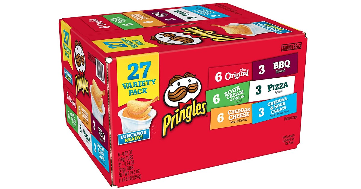 Pringles Snack Stacks Potato Crisps Chips 27-ct $8.53 Shipped
