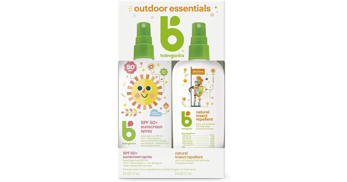 Babyganics Baby Sunscreen Spray & Bug Spray ONLY $12.69 (Reg $20)