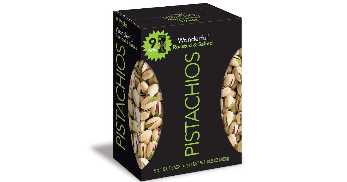 Wonderful Pistachios 9Pack ONLY 6.59 Shipped at Amazon
