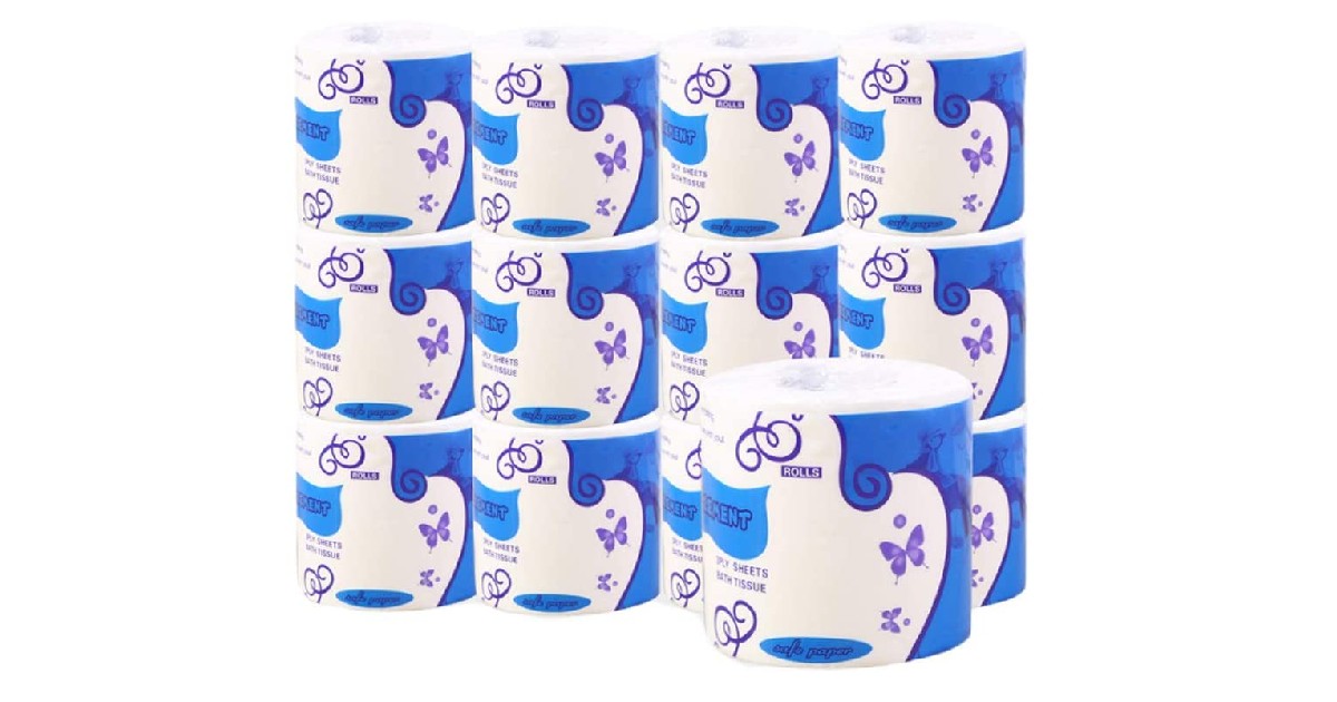 Hometti 12-Rolls Toilet Paper ONLY $5.99 Shipped on Amazon