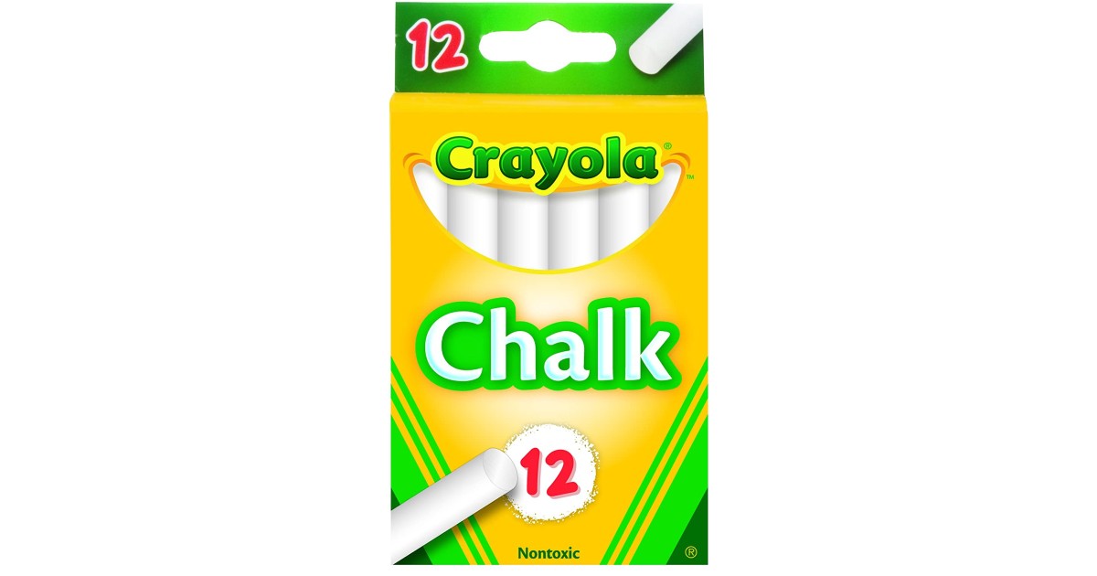 Crayola White Chalk 12-ct ONLY $0.79 on Amazon (Reg $2.49)