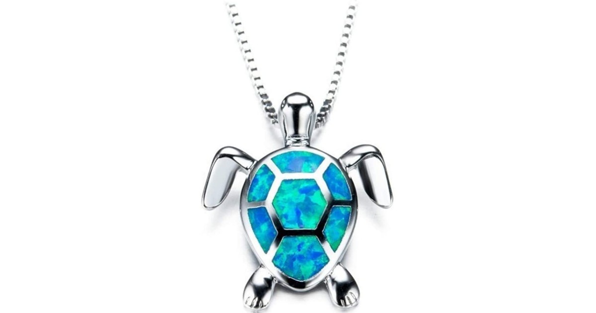 Cute Turtle Pendant & Necklace ONLY $1.89 Shipped