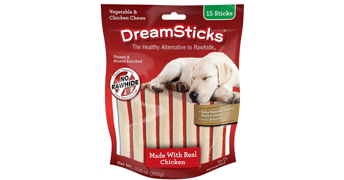 DreamBone DreamSticks Dog Chews ONLY $4.93 (Reg. $17)