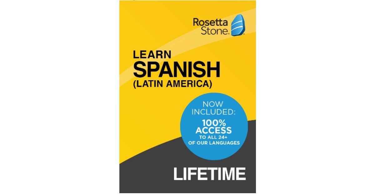 Learn Spanish Lifetime Access with Rosetta Stone ONLY $150