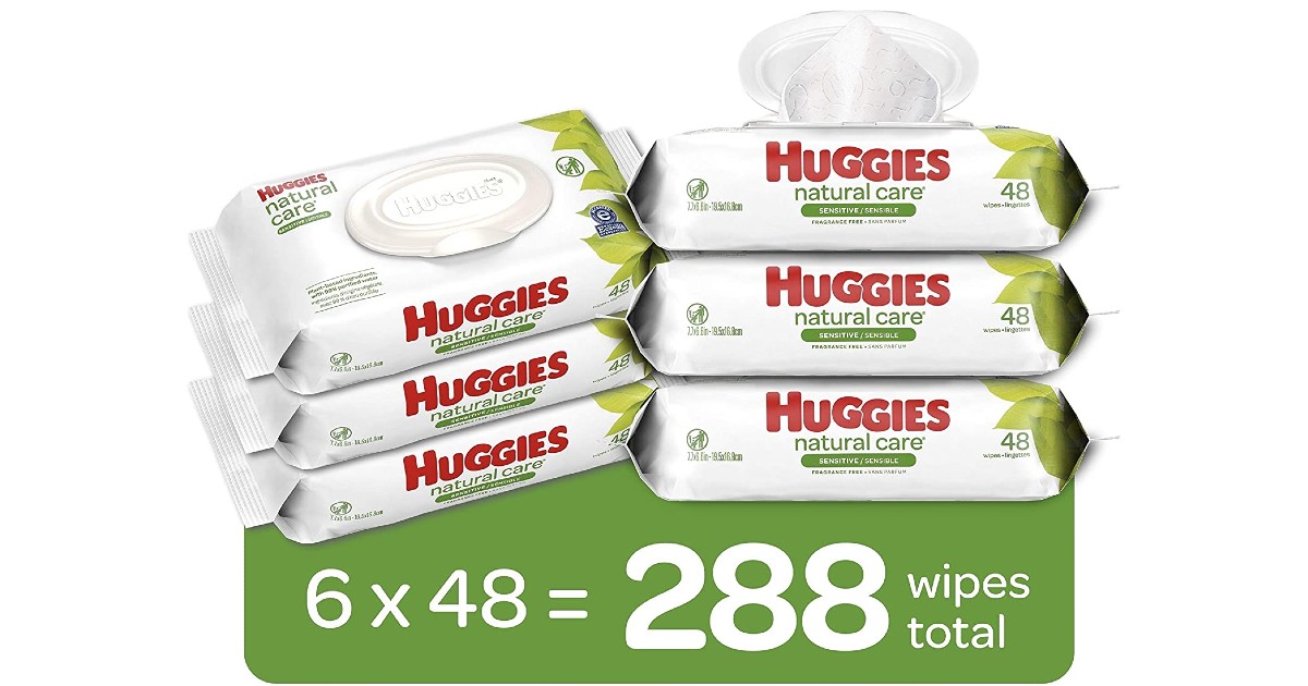 Huggies Natural Care Wipes 288-Count ONLY $9.01 at Amazon