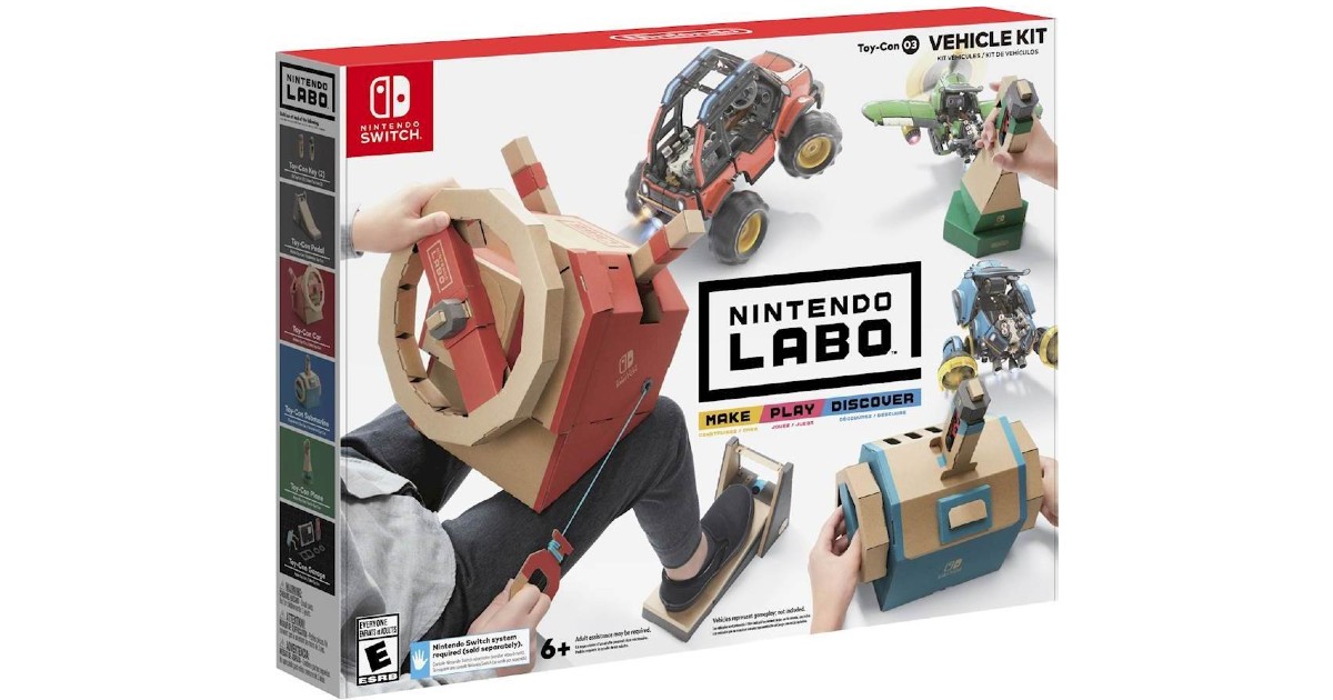 Labo Toy-Con Vehicle Kit - Nintendo Switch ONLY $19.99 (Reg $70)