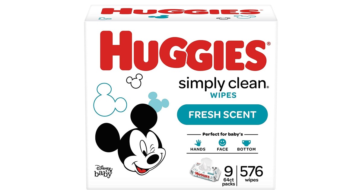 Huggies Simply Clean Baby Wipes 576-Count ONLY $10.88 Shipped