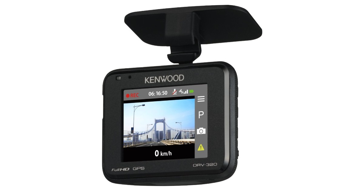 Kenwood DRV-320 Full HD Dash Cam ONLY $69.99 (Reg $150)