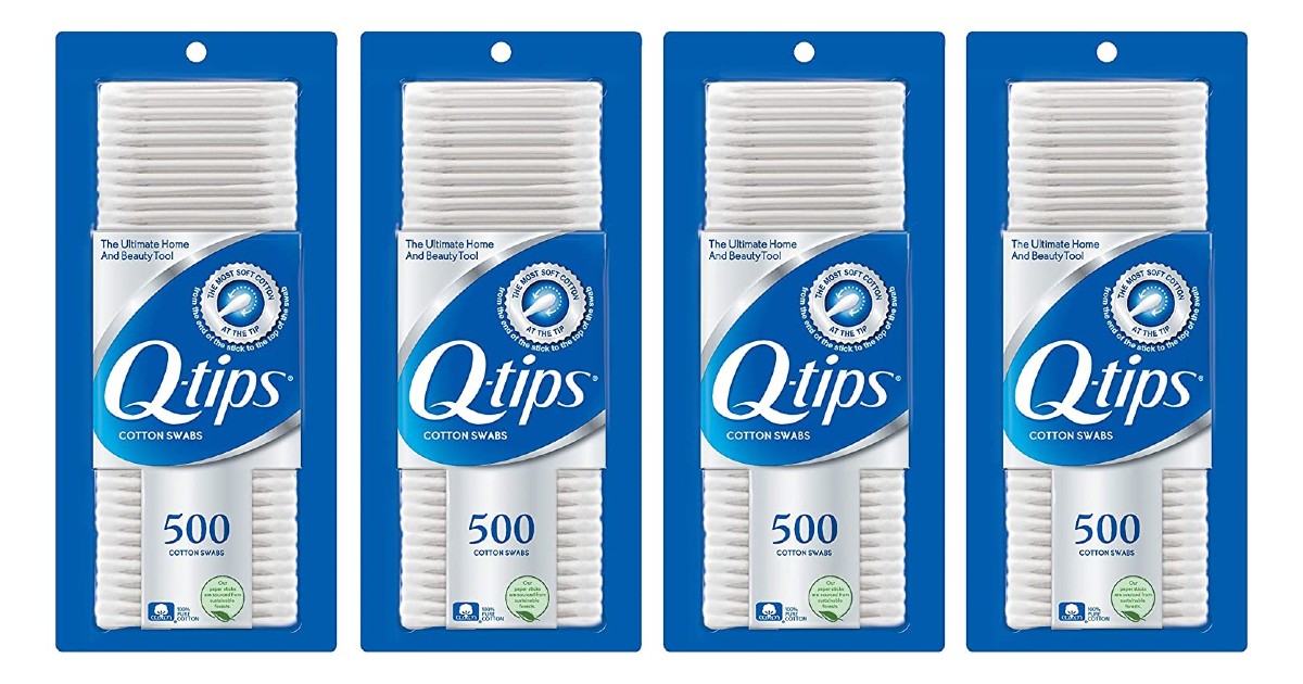 Q-Tips Swabs Cotton 4-Pack ONLY $8.16 at Amazon