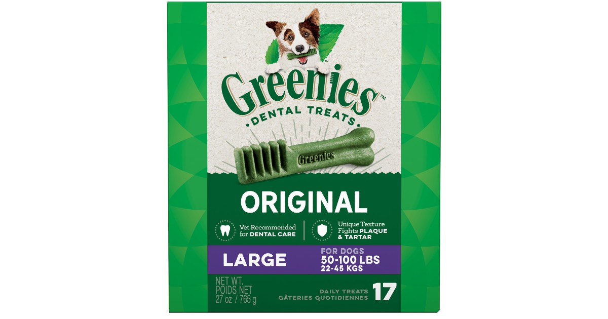 Greenies Original Natural Dental Dog Treats ONLY $14.14 at Walmart