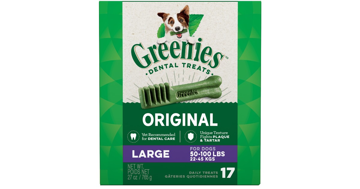 Greenies Original Natural Dental Dog Treats ONLY 14 14 Daily Deals