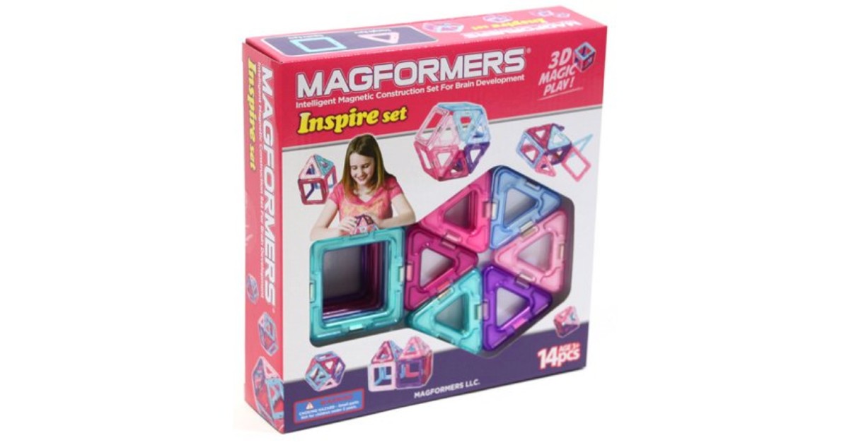 Magformers Inspire Pink & Purple Magnetic Tiles ONLY $13.95 