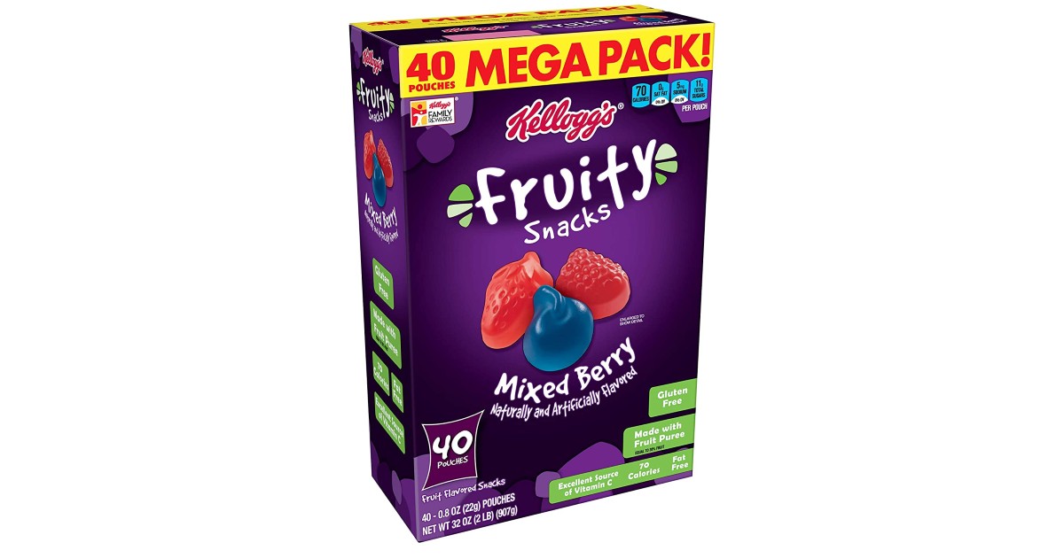Kellogg's Fruity Snacks HUGE 40-Pack ONLY $5.59 Shipped