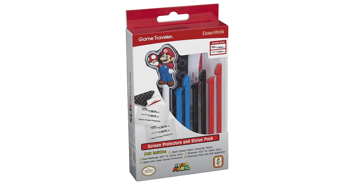 Mario Stylus Pen & Screen Protection Pack ONLY $4.76 (Reg. $10)