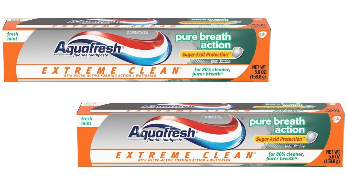 Aquafresh Extra Fresh Toothpaste ONLY $0.68 at Walmart