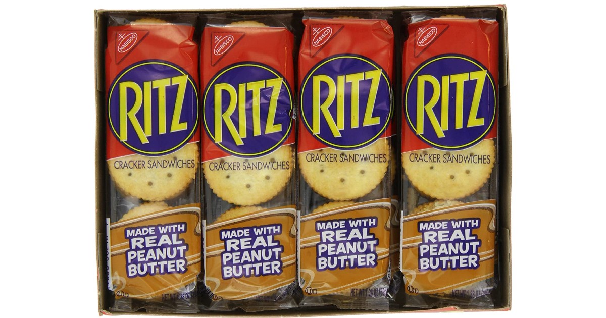 Ritz Crackers Real Peanut Butter 8-Pack ONLY $2.78 on Amazon