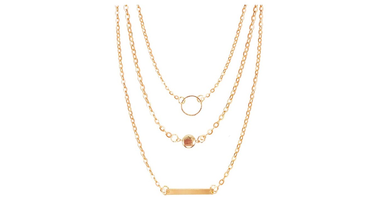 Simple Layered Necklace ONLY $3.15 Shipped