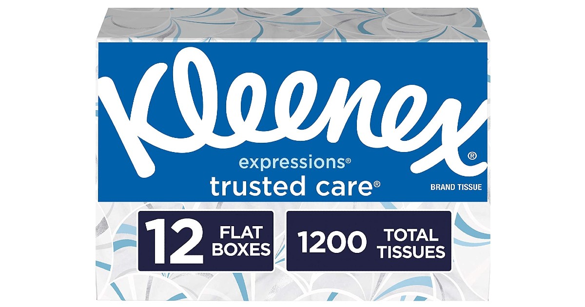 Kleenex Facial Tissues 12-Boxes ONLY $12.49 at Amazon