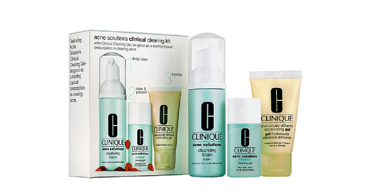 CLINIQUE Acne Solutions Clinical Clearing Kit ONLY $14 (Reg $28)