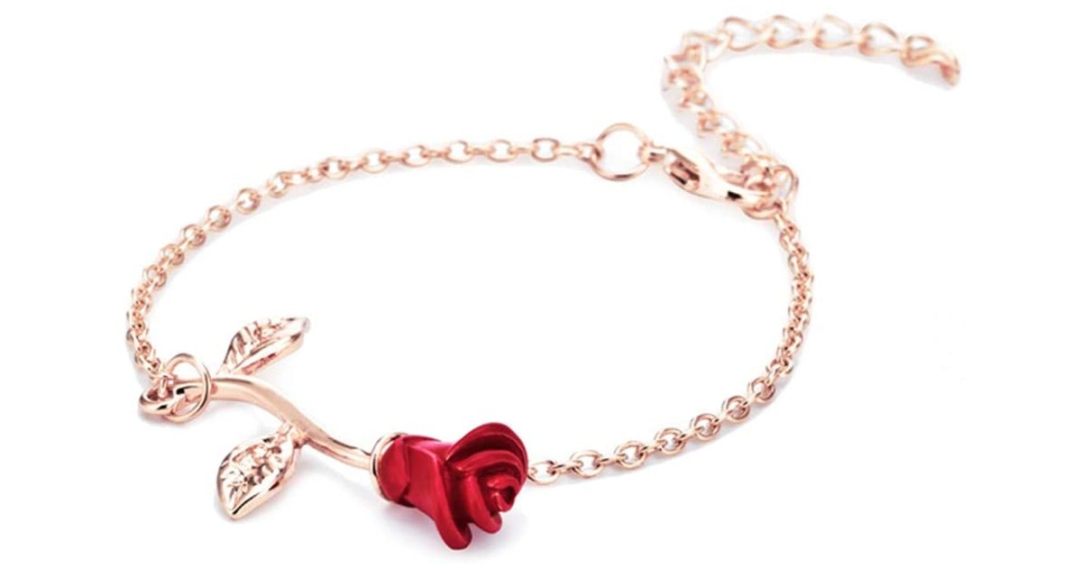 Sevenfly Adjustable Rose Bangle Bracelet ONLY $1 Shipped