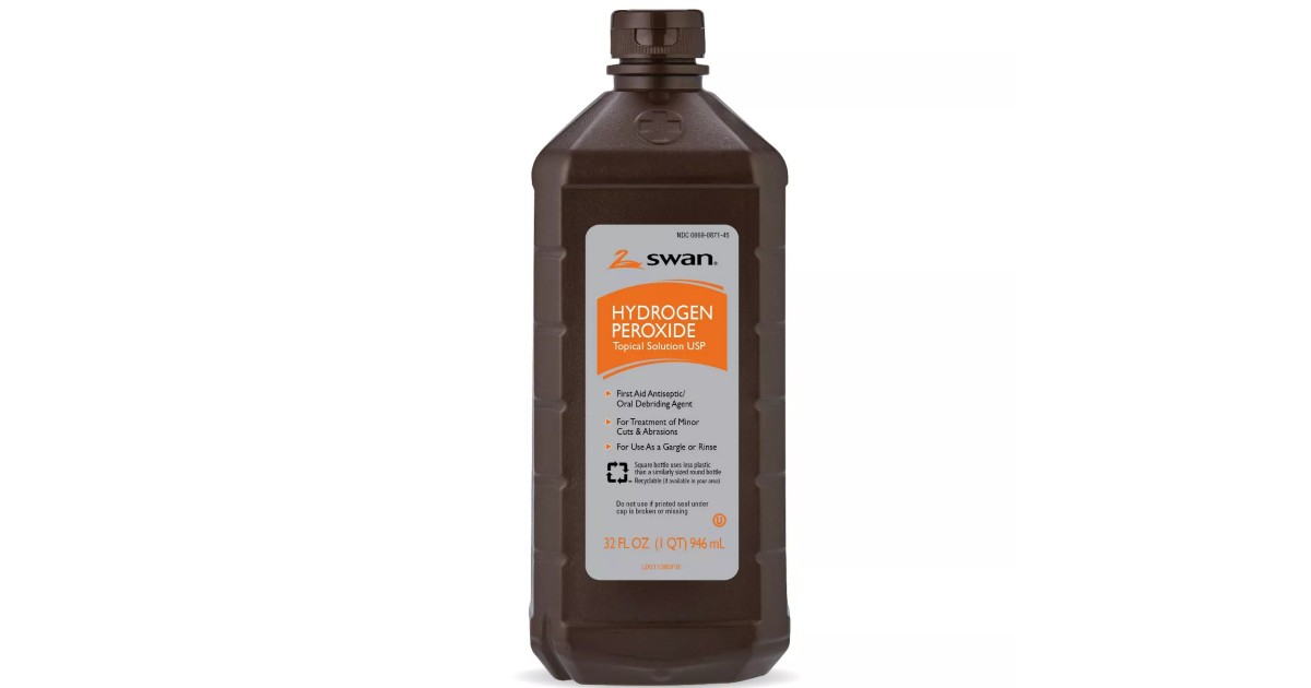 Swan 3% Hydrogen Peroxide 32 fl oz ONLY $0.95 at Target