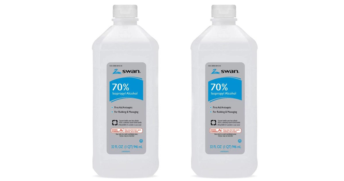 Swan 70% Isopropyl Alcohol 32 fl oz ONLY $1.99 at Target