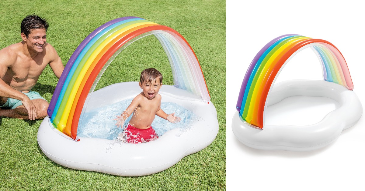 Intex Inflatable Rainbow Cloud Outdoor Baby Pool ONLY $12.88 (Reg $20)
