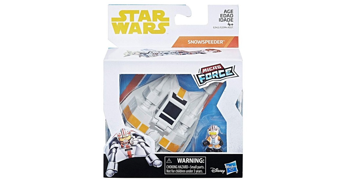 Star Wars Micro Force Snowspeeder & Luke Skywalker ONLY $4.99