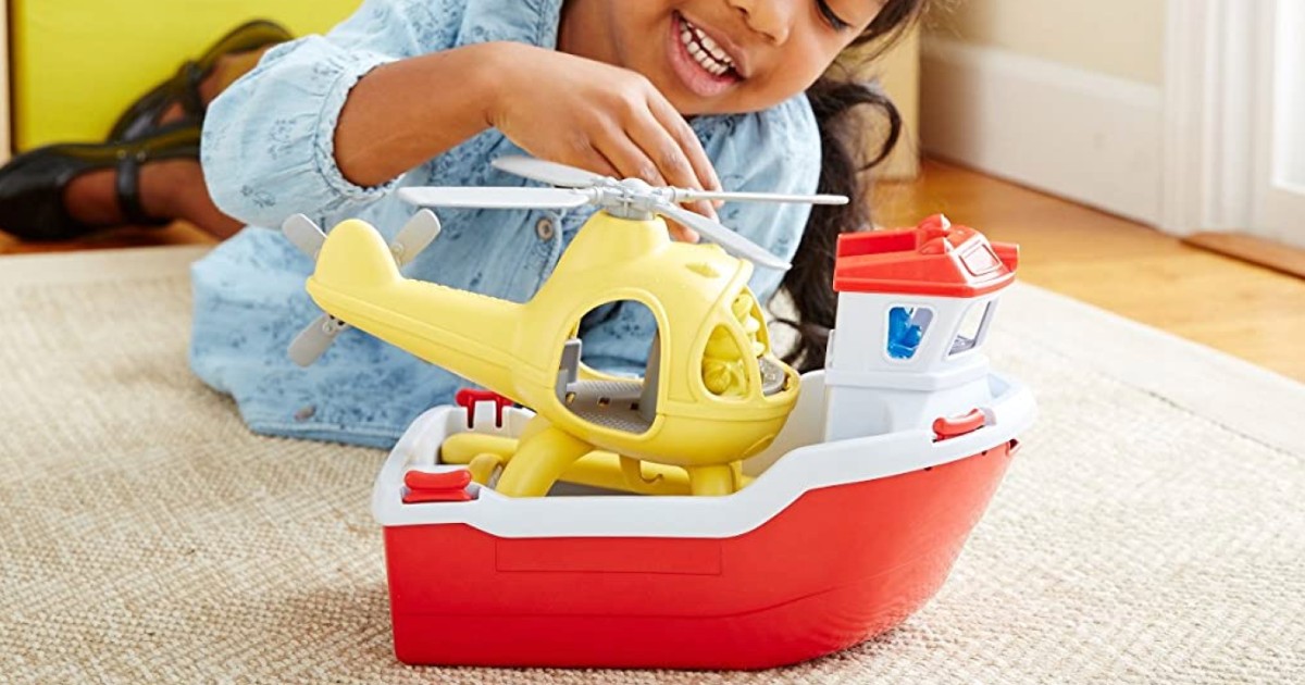 Green Toys Rescue Boat & Helicopter Set NLY $19.99 (Reg $35)