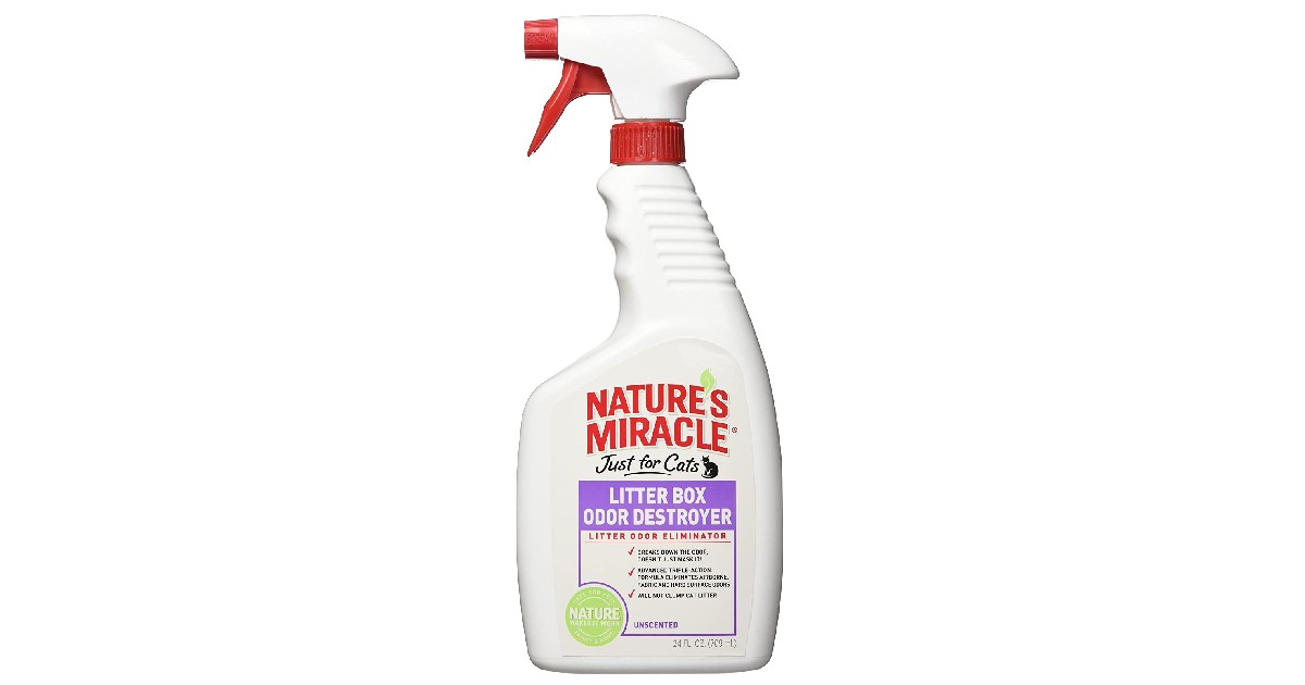 Nature's Miracle Litter Box Odor Destroyer ONLY $3.27 (Reg. $12)