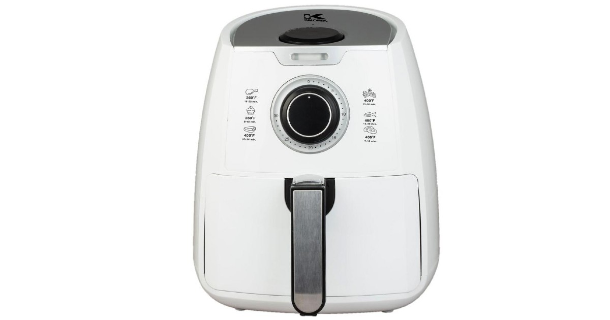 Kalorik 3.2-Quart Manual Air Fryer - White ONLY $39.99 (Reg $80)