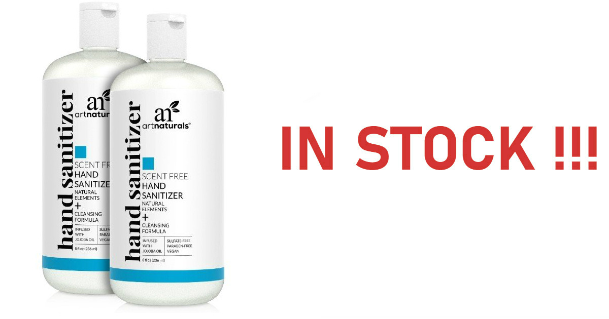 Art Naturals Hand Sanitizer In Stock NOW