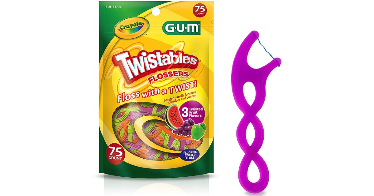 Crayola GUM Twistables Flossers 75-Count ONLY $2.43 (Reg $7)