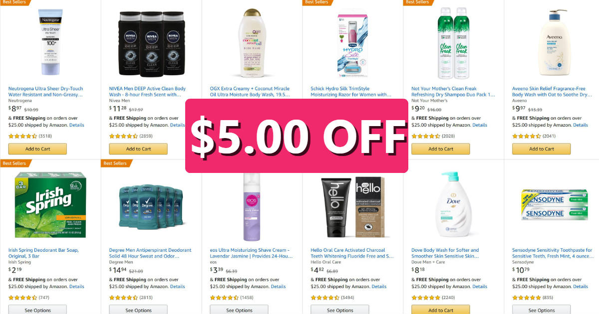 5 Off 20 Beauty & Personal Care Products on Amazon Daily Deals