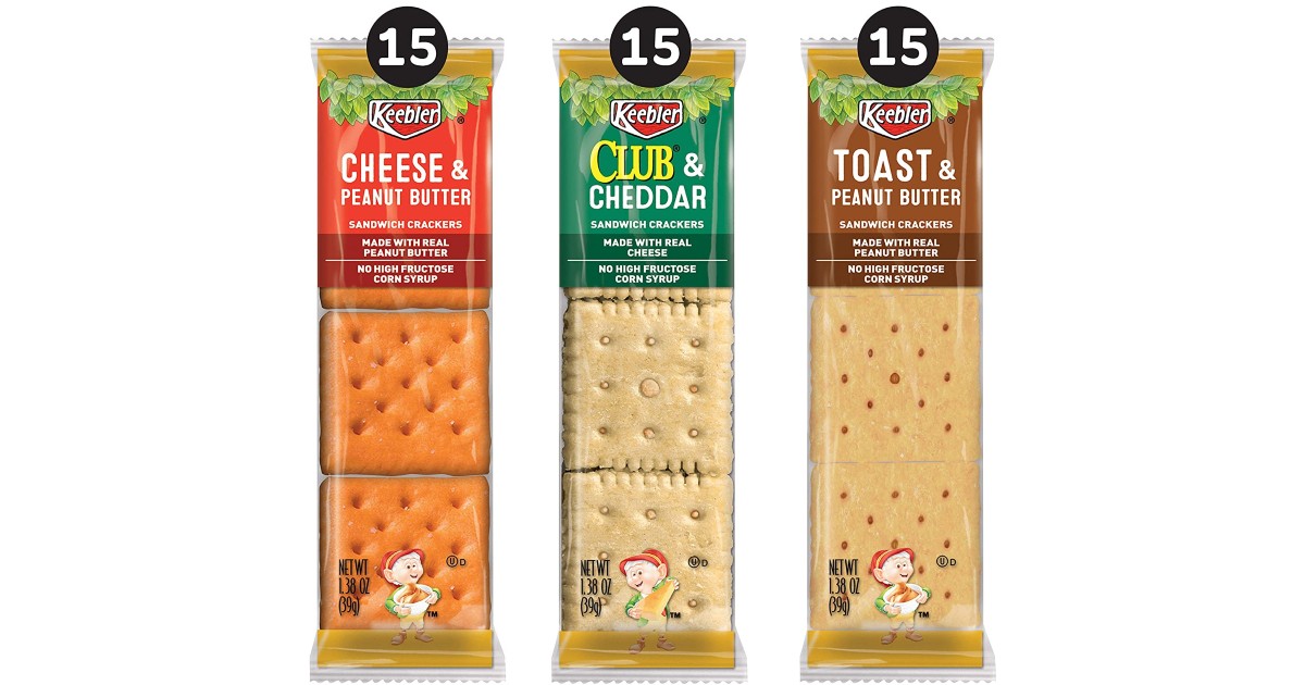 Keebler Variety Sandwich Crackers 45-Pack ONLY $8.15 Shipped