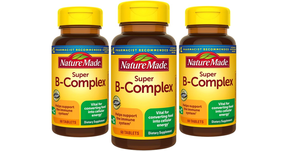 Nature Made Super B-Complex 60-Count ONLY $1.84 Shipped
