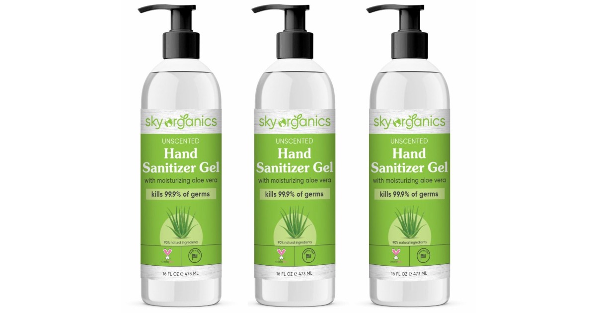 Sky Organics Unscented Hand Sanitizer Gel In STOCK at Rite Aid 