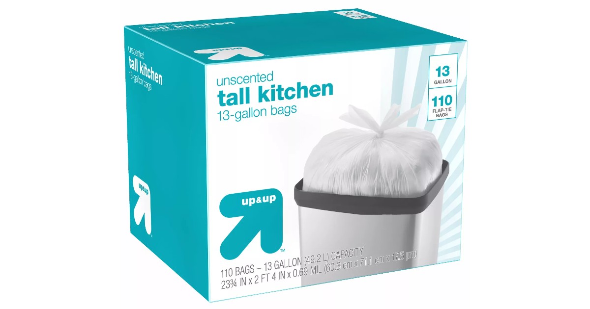 Tall Kitchen Trash Bags 110-Count ONLY $8.54 at Target