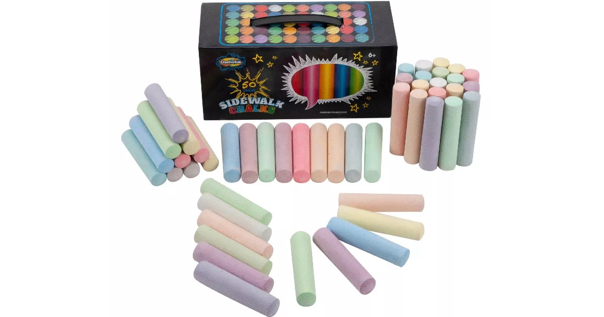 Creative Kids Sidewalk Chalk 50-Count) ONLY $4.99 at Target